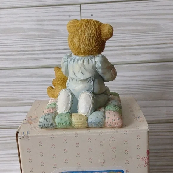 Cherished Teddies Vintage 1992 Resin Figurine 911410 Patrick Friend That's True - Picture 3 of 4